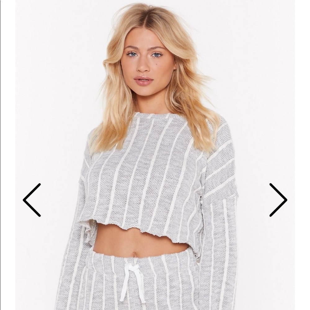 Striped Sweater Set